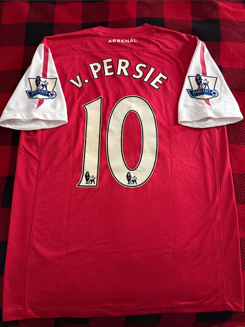 VINTAGE Arsenal FC #10 Robin Van Persie 2011-12 Nike Home Premier League Jersey